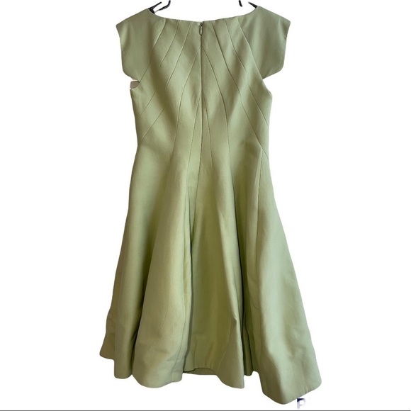Halston HERITAGE Women's Silk Faille Cap-Sleeve Structured Cocktail Dress size 4 - Picture 6 of 6
